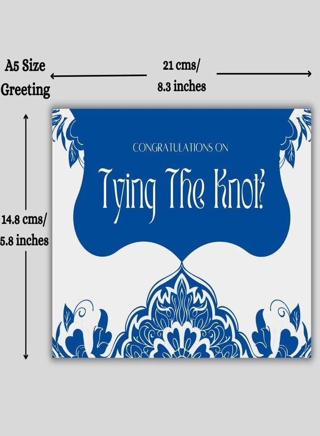 AanyaCentric Wedding Gift - Printed Greeting Card 5.8x8.3inches A5 Size with Envelope - Perfect Marriage Gift For Couples - Suitable For All Relations - Image 2